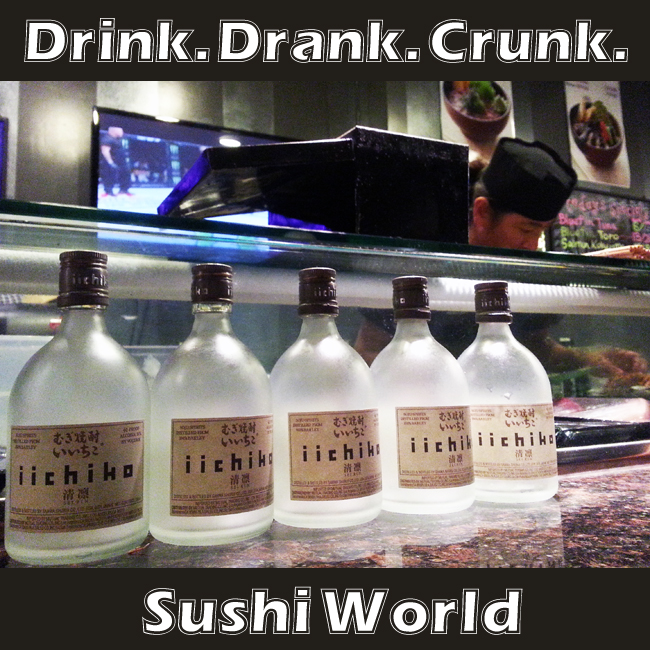 Iichiko Japanese Shochu Drink Drank Crunk Orange County OC Sushi World Cypress