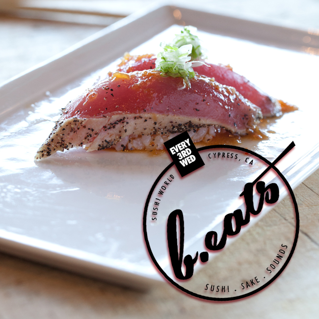 Seared Big Eye Tuna Sushi Nigiri beats Union Station Radio DJ Ryan Live Ayebert A1