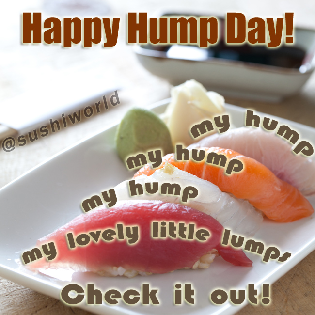 My Humps Lovely Little Lumps of Sushi Tuna Salmon Red Snapper Orange County OC Cypress Sushi World