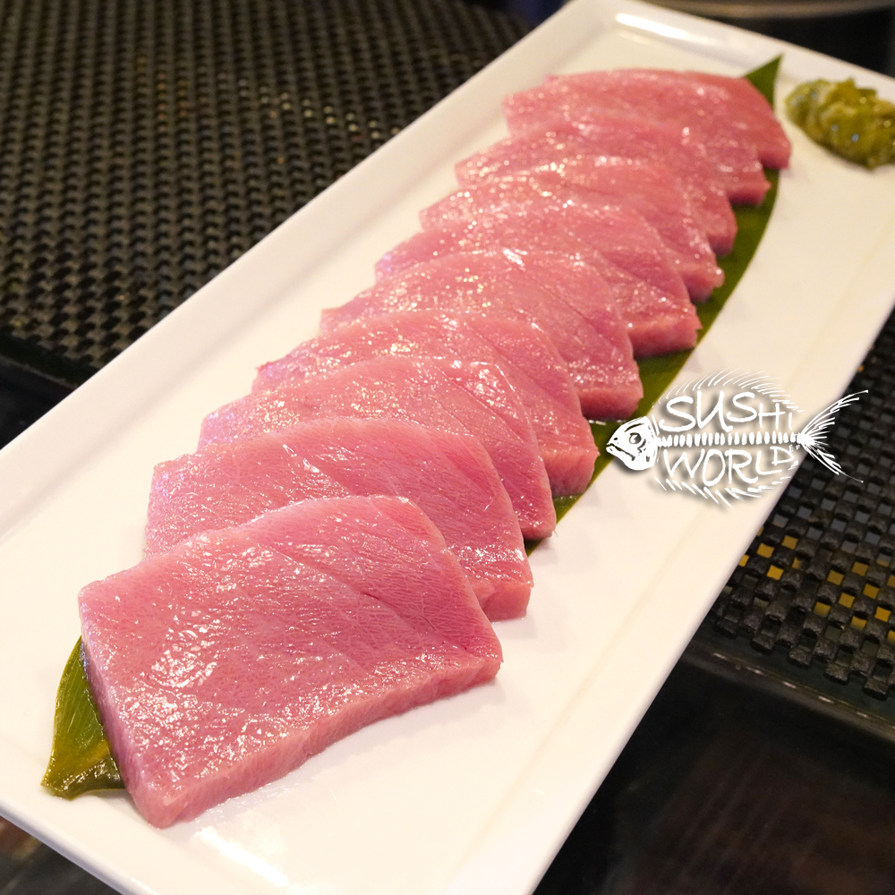 Bluefin Tuna Sashimi Raw Wasabi Sake Perfection Special Orange County Sushi World OC