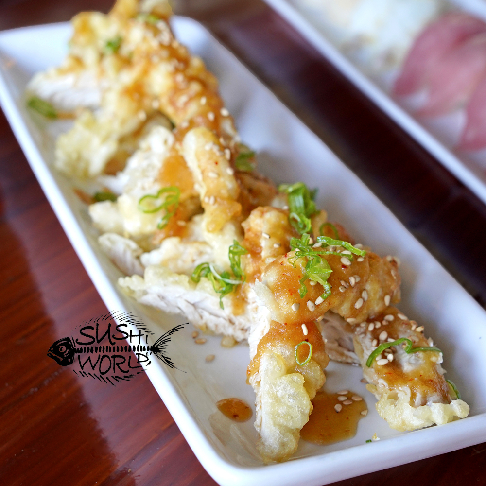 KFC Tempura Albacore Garlic Ponzu Fish Tastes Like Chicken Orange County OC Sushi World