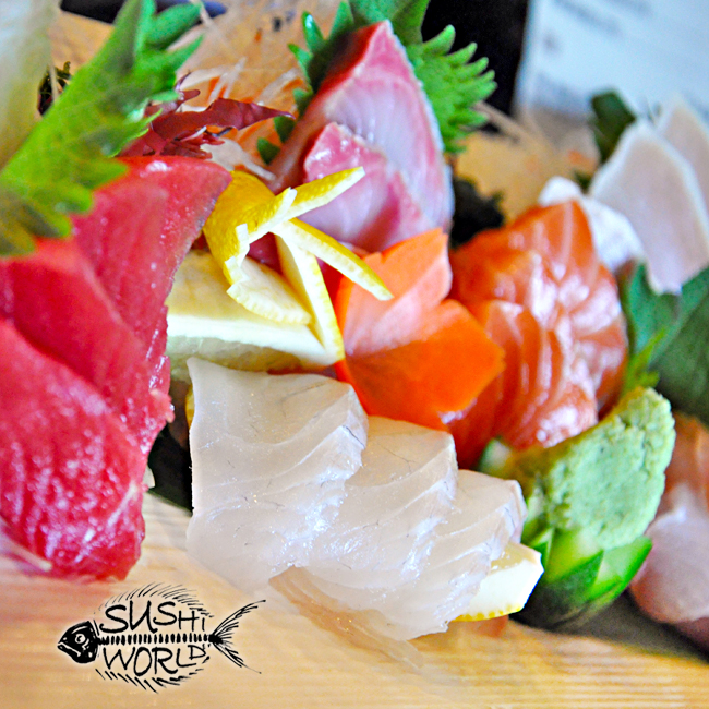 Sashimi Sampler Carb Free Zone Albacore Red Snapper Tuna Salmon Yellowtail Sushi World Orange County OC