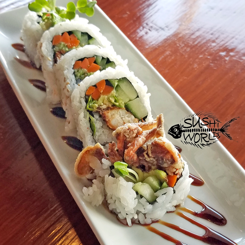 Spider Roll Softshell Crab Cucumber Avocado gobo radish Orange County OC Sushi