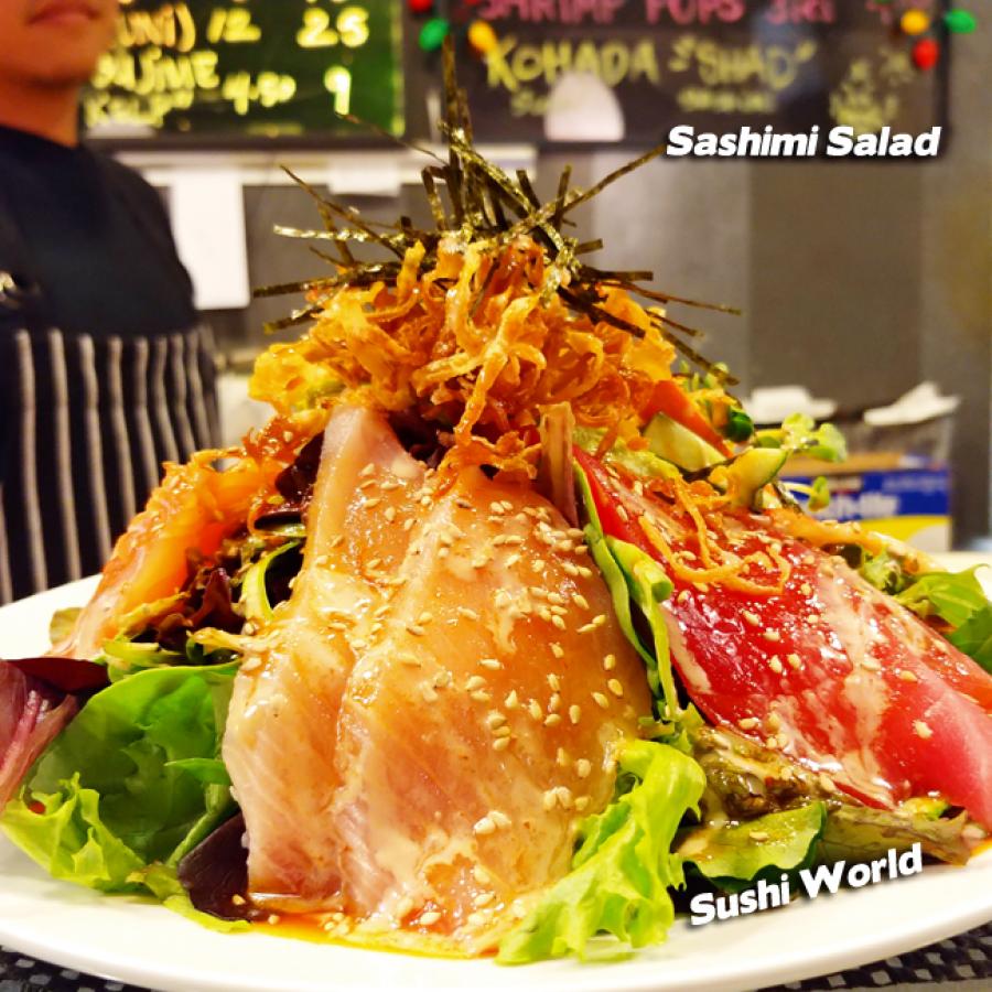 Sashimi Salad Sushi World