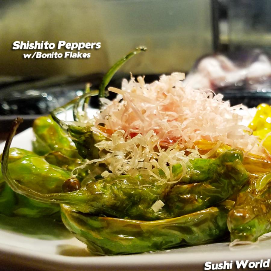 Shishito Peppers on the Happy Hour Menu! Sushi World
