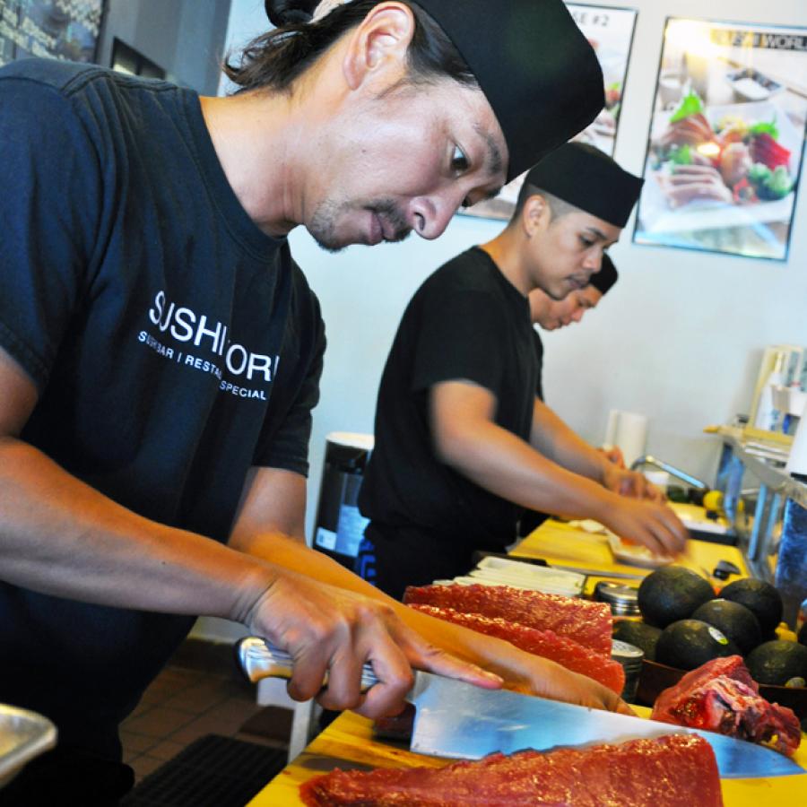 Our Sushi Chefs Are Always Hard at Work! Sushi World