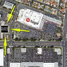 Cypress Map Sushi World Near Target Knott Katella Orange County OC