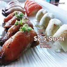 Sushi World Orange County OC Best Happy Hour Peppered Salmon Escolar Yellowtail Albacore