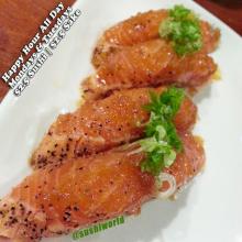 Peppered Salmon Orange County Best Happy Hour Sushi World OC Cypress