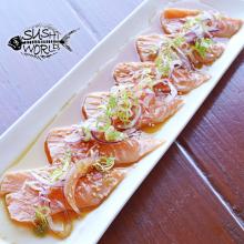 Truffle Salmon Carpaccio Low Carb No-Carb Cypress Orange County OC Sushi World