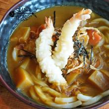 Orange County Japanese Curry Shrimp Tempura Udon Warm Carrots Rich Yummy